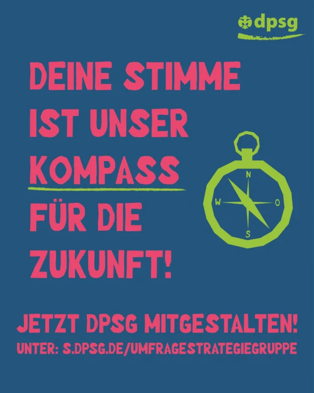 🚀 Die DPSG stellt die Weichen für morgen – und du bist gefragt! Was können wir bereits gut? Wo müssen wir uns noch verbessern? Welche Chancen und Risiken bringen die nächsten Jahre? Nimm dir 5 Minuten für die Umfrage und gestalte die Zukunft der DPSG mit. Jetzt teilnehmen: s.dpsg.de/umfragestrategiegruppe

 #meinedpsg #dpsgdvessen #meineheimatmeineliebemeinverband #dpsgessen
