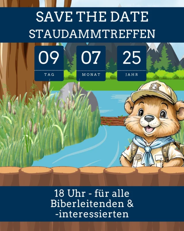 🦫 SAVE THE DATE 🦫
Am 09. Juli 2025, um 18 Uhr, findet das nächste Staudammtreffen statt!
Eingeladen sind alle Biberleitenden und Biberinteressierten – wir treffen uns im Diözesanbüro (An St. Ignatius 8, Essen). Meldet euch einfach und unkompliziert mit einer kurzen Mail an wibke.hesse@dpsg-essen.de an.
Freut euch auf einen schönen Abend voller Austausch, Begegnung und guter Gespräche. Wir freuen uns auf euch! 💬✨
 #biber #staudammtreffen #meinedpsg #dpsgdvessen #meineheimatmeineliebemeinverband #dpsgessen